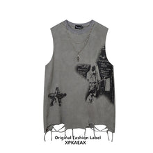 Load image into Gallery viewer, Sleeveless Rocker Print T-Shirt

