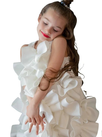 Bow Ruffled Dress-Modern Baby Las Vegas