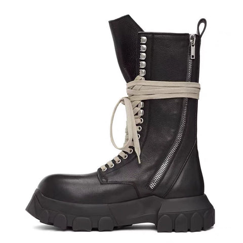 Retro High-Top Lace-Up Boots-Modern Baby Las Vegas