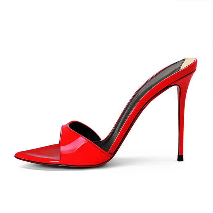 Red Pointed-Toe Sandals-Modern Baby Las Vegas