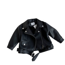 Load image into Gallery viewer, Short Zipper Leather Jacket
