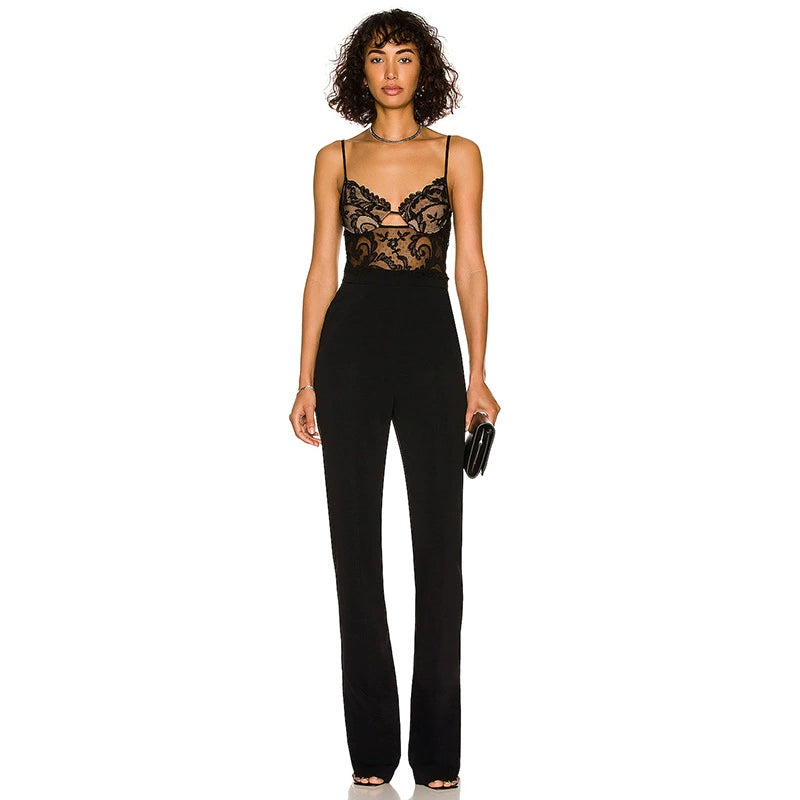 Patch Lace Jumpsuit