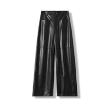 Load image into Gallery viewer, Wide-Leg Leather Pants
