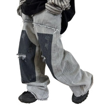 Load image into Gallery viewer, Vintage Patchwork Denim Jeans
