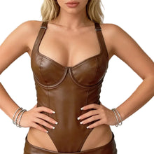 Load image into Gallery viewer, Leather Bodysuit
