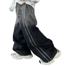 Load image into Gallery viewer, Ombre Striped Denim Jeans
