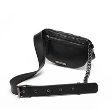 Load image into Gallery viewer, Leather Diamond Lattice Pouch Bag
