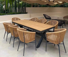 Load image into Gallery viewer, Luxury Outdoor Wood Rattan Table Set
