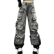 Load image into Gallery viewer, Ash Gradient Multi-Pocket Denim Jeans
