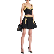 Load image into Gallery viewer, Gold Accent Skirt Set
