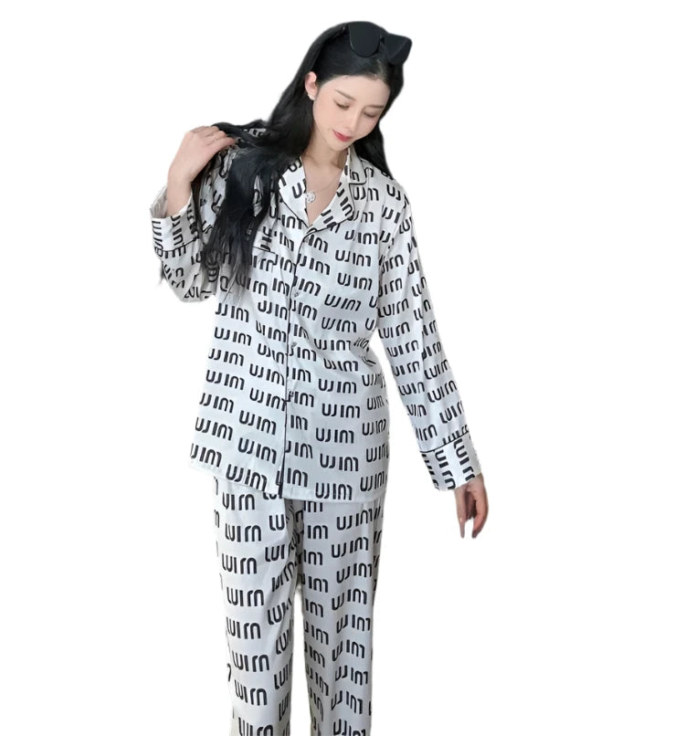 Satin Letter Pajamas