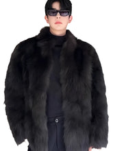 Load image into Gallery viewer, Black Fur Coat
