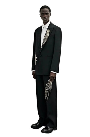 Luxury Crystal Design Blazer Set-Modern Baby Las Vegas