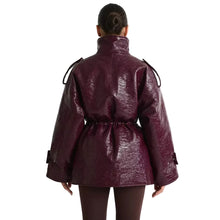 Load image into Gallery viewer, Multi-Pocket Patent Leather Jacket
