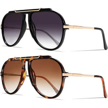Load image into Gallery viewer, Big Frame Oval  Sunglasses
