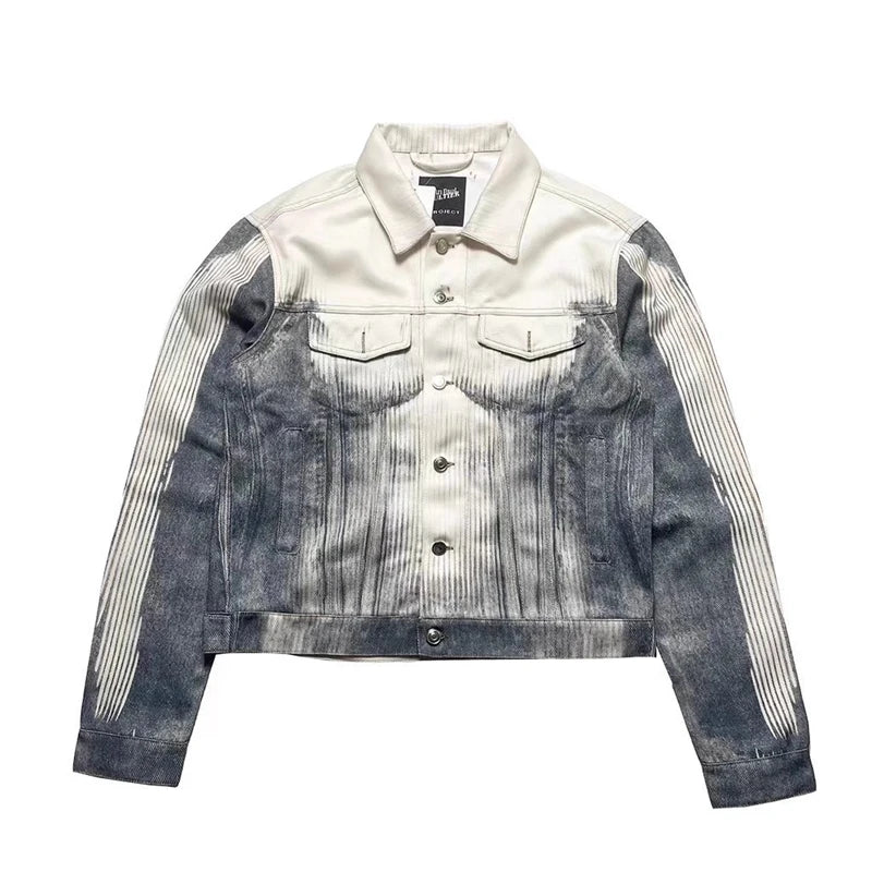 Gradient Figure Denim Jacket