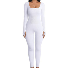 Load image into Gallery viewer, Ribbed Square Neck Jumpsuit
