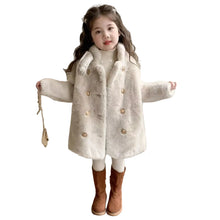Load image into Gallery viewer, Gold Button Fur Coat
