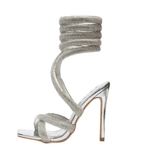 Load image into Gallery viewer, Luxury Crystal Puffer Sandals
