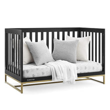 Load image into Gallery viewer, Gold Accent Convertible Crib
