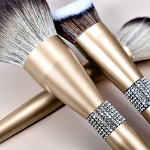 Load image into Gallery viewer, 12 Piece Gold Bling  Makeup Brush Set
