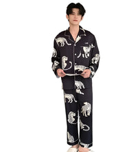 Load image into Gallery viewer, Couples Faux Animal Print Pajamas Set
