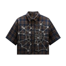 Load image into Gallery viewer, Short Sleeve Crystal Design Top

