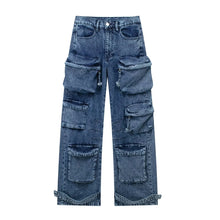 Load image into Gallery viewer, Large Pocket Denim Jeans
