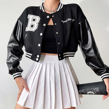 Load image into Gallery viewer, Cropped Baseball Jacket
