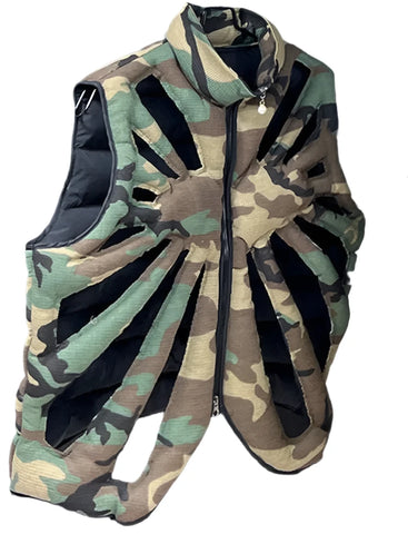 Hollow Out Ribbed Vest Jacket-Modern Baby Las Vegas