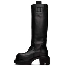 Load image into Gallery viewer, Black Leather Chelsea Mid Calf Boots
