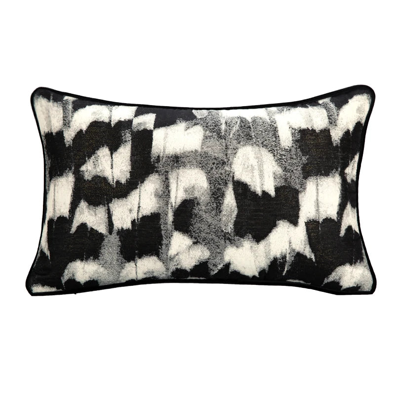 Black And White Abstract Pillow Case