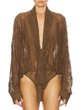 Load image into Gallery viewer, Lace Bodysuit Top
