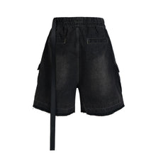 Load image into Gallery viewer, Distressed Pocket Denim Shorts
