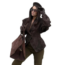 Load image into Gallery viewer, Cinched Waist Button Jacket-Modern Baby Las Vegas
