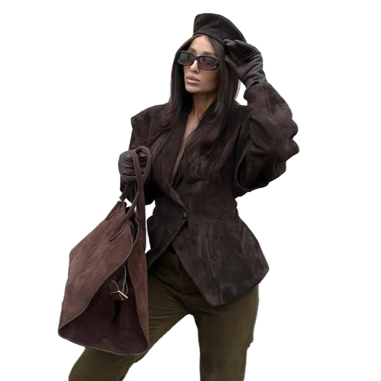 Cinched Waist Button Jacket-Modern Baby Las Vegas