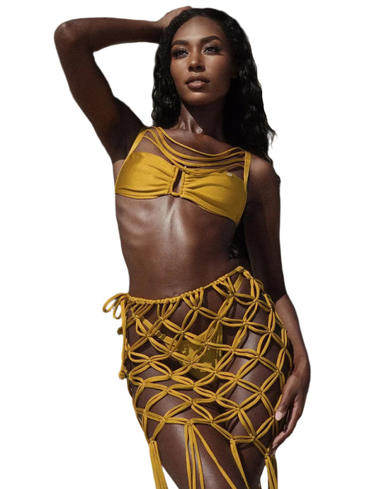 Hollow Out Net Bikini Set-Modern Baby Las Vegas