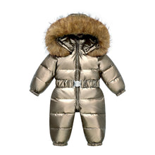 Load image into Gallery viewer, Metallic Belted Snowsuit
