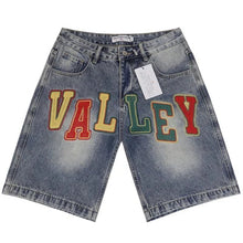 Load image into Gallery viewer, Valley Crystal Denim Shorts
