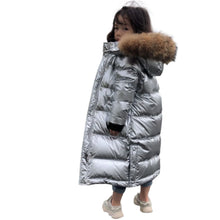 Load image into Gallery viewer, Metallic Ribbed Down Jacket
