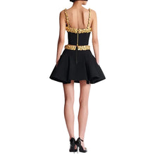 Load image into Gallery viewer, Gold Accent Skirt Set
