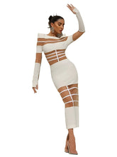 Load image into Gallery viewer, Mesh Patch Cage Dress
