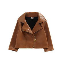 Load image into Gallery viewer, Leather Zipper Jacket
