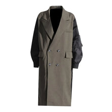 Load image into Gallery viewer, Patch Blazer Trench Coat
