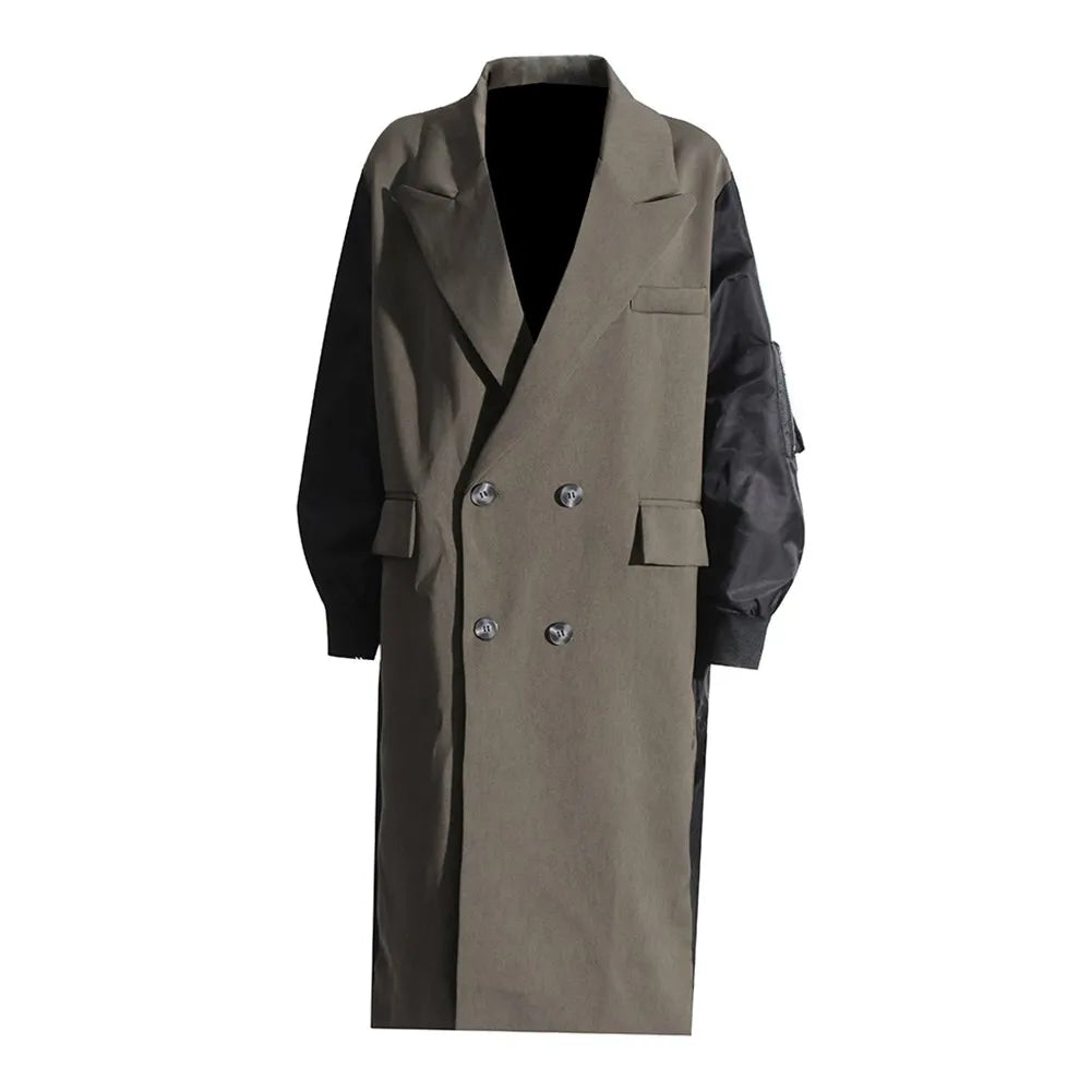 Patch Blazer Trench Coat