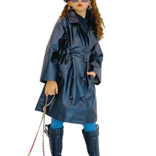 Load image into Gallery viewer, Belted Leather Trench Coat
