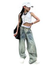 Load image into Gallery viewer, Cross Denim Pant Set
