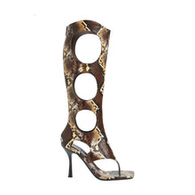Load image into Gallery viewer, Printed Hollow Out Sandal Boots-Modern Baby Las Vegas
