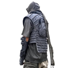 Load image into Gallery viewer, Ribbed Asymmetric Vest Jacket
