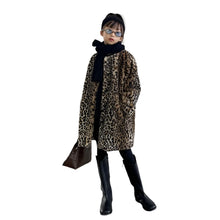 Load image into Gallery viewer, Leopard Print Fur Overcoat
